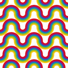 Rainbow seamless pattern N5