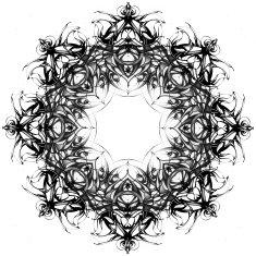 Mandala Decorative hand drawn lace pattern N34