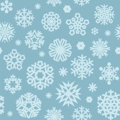 Christmas Seamless Blue Pattern with a Snowflakes N2