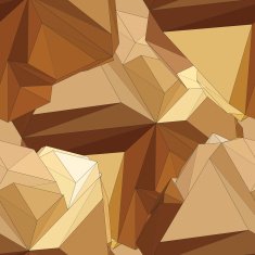 Gold seamless polygonal pattern N6