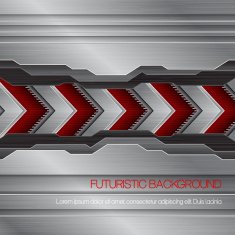 Vector futuristic metallic background