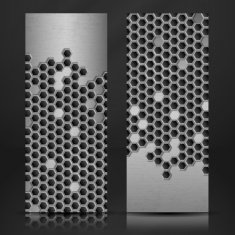 Hexagon Metal Banner N13