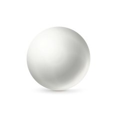 White glossy sphere isolated on white