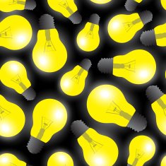 yellow light bulbs - source seamless pattern eps10