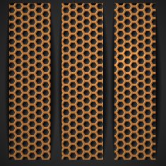 Hexagon Metal Banner N14