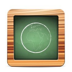 blackboard world globe N2