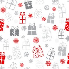 Seamless pattern of gift boxes N20