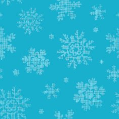 Blue lace snowflakes textile seamless pattern background