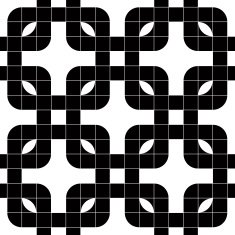 Ornate mosaic seamless pattern geometric vector background N5