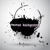 Black abstract blot