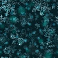 Seamless pattern of snowflakes N34