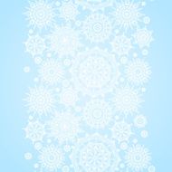 Concept seamless border with snowflakes N8