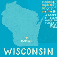 Map of Wisconsin with icons N2