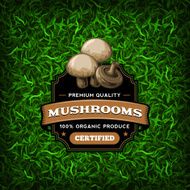F&amp;B Labels - Mushrooms N3