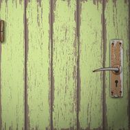 Old wooden door