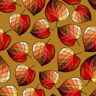 Seamless pattern with stylized leaves N5