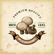 F&amp;B Labels - Mushrooms N4