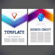Abstract vector template design brochure flyer N2