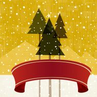 Winter Pines trees