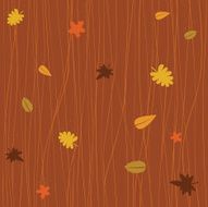 Seamless autumn falling leaves