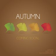 Autumn is Coming - Background with Leaves N2