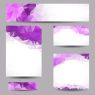 Backgrounds with abstract triangles N16