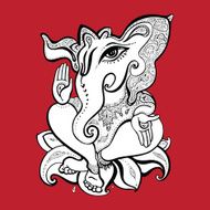 Ganesha Hand drawn illustration N11