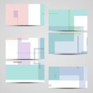 Vector business-card set for your design N491