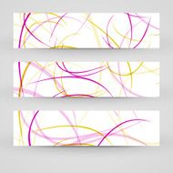 Vector banner set for your design N221