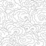 seamless abstract black clouds fog background