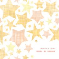 Golden stars textile textured frame corner pattern background N2