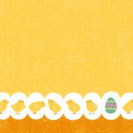 Easter chicks bakground