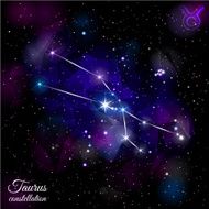 Taurus Constellation With Triangular Background