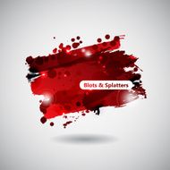 Background With Red Blots