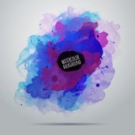 Vector watercolor paint background N7