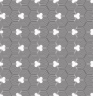Seamless Techno Hexagonal Pattern Wallpaper