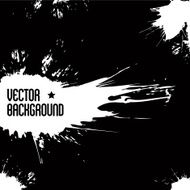 Splatters vector black and white background with copy space
