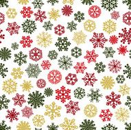 Seamless pattern of snowflakes N36