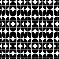 Abstract monochrome tiles seamless pattern N2