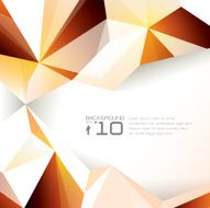 Brown and white polygon background