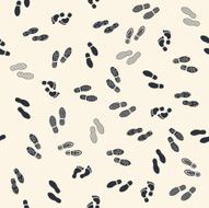 Seamless background with human footprints N2