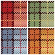 Pixel Plaid in Four Colors