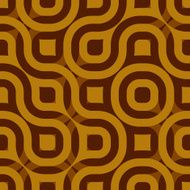 Seamless geometric brown design on paper N2