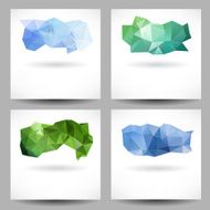 Set of backgrounds with abstract triangles N3