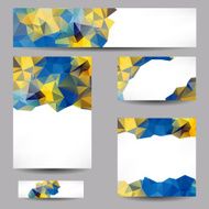Backgrounds with abstract triangles N18