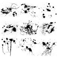 liquid drops smears splats