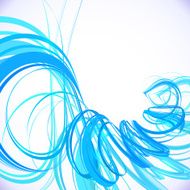 Abstract vector shining blue background