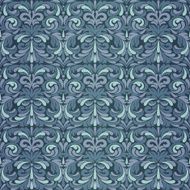 Dark blue baroque pattern