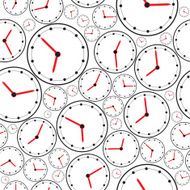 Seamless the clock pattern for background Vector