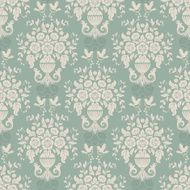 Blue baroque bright pattern N3